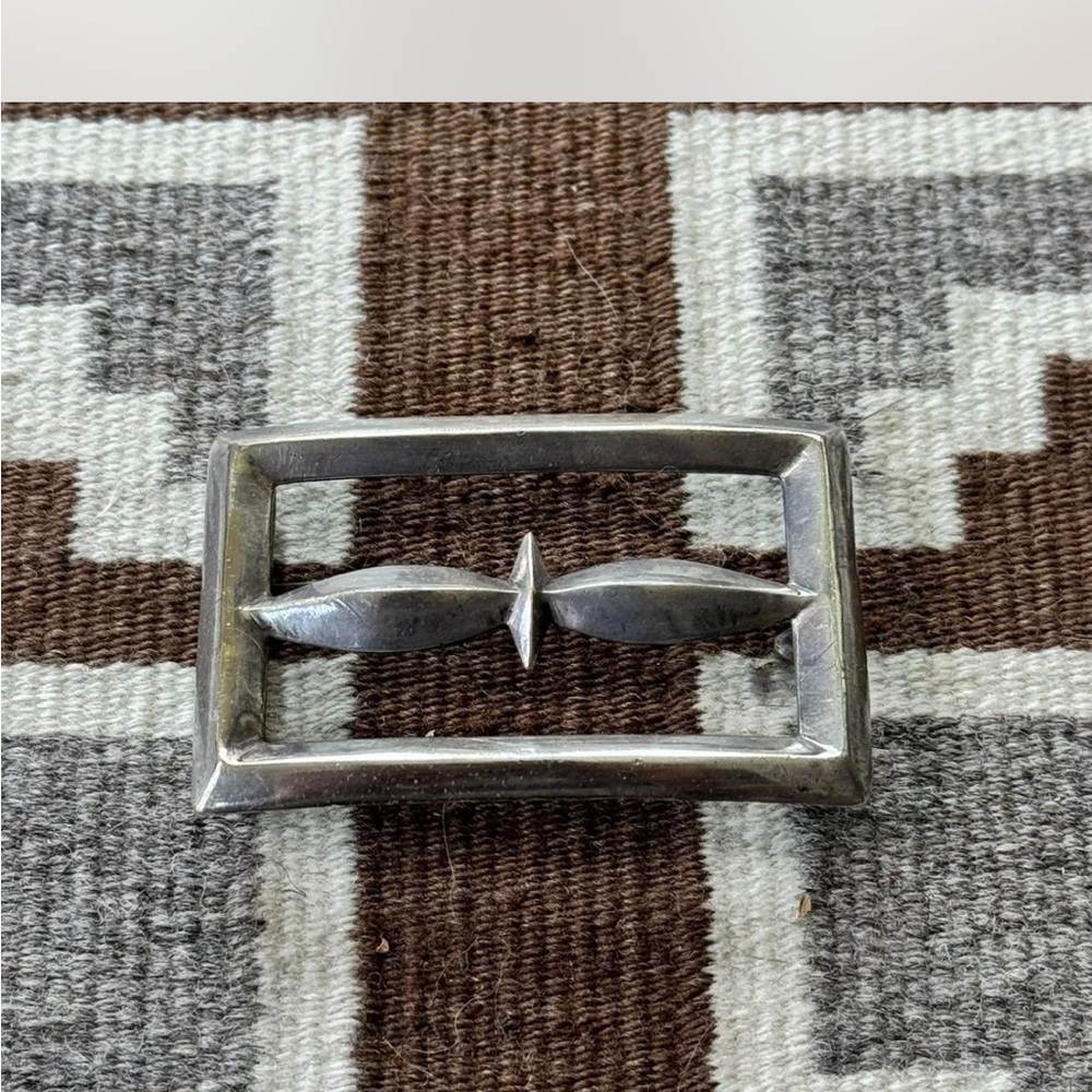Silver Rectangular Buckle - image 1